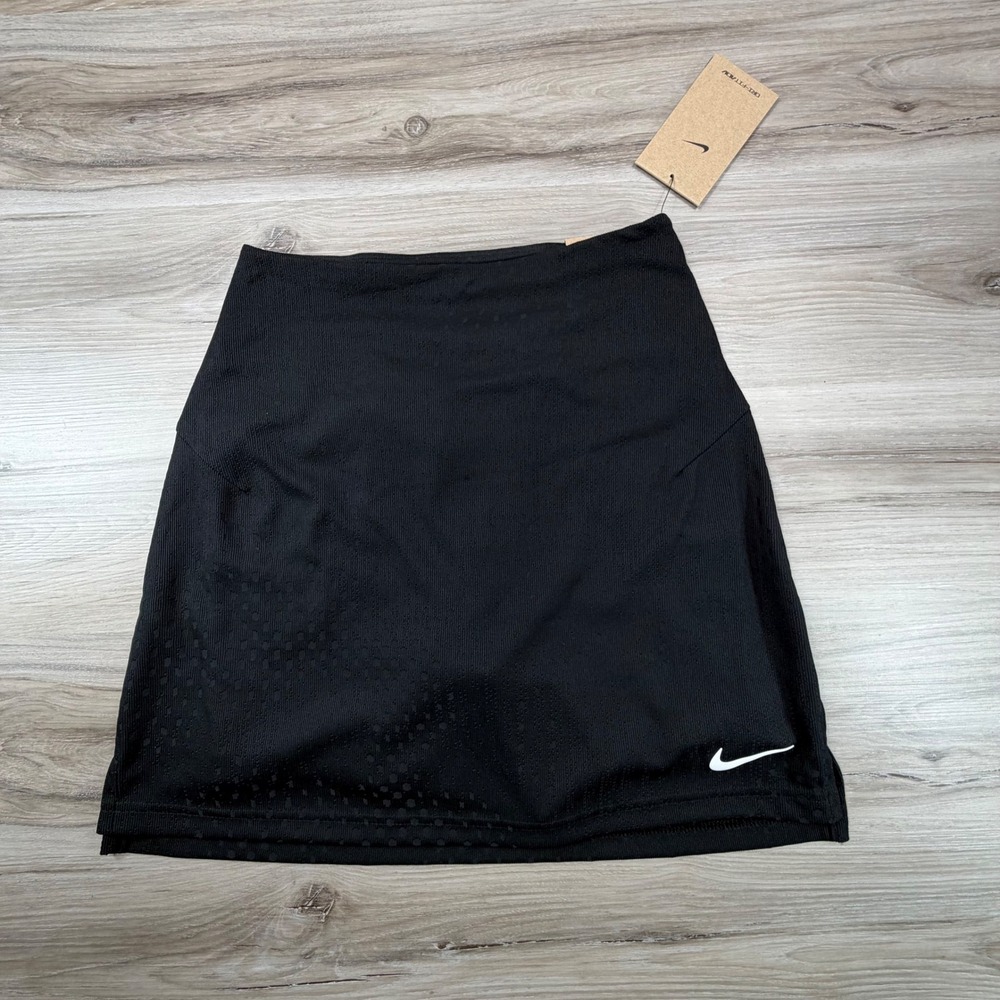 NWT Nike Dri Fit ADV Women‎ Black Golf Skirt Shorts Built In Athletic XS